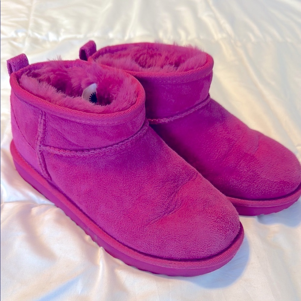 UGG Kids Class Ultra Water Resistant Genuine Shearling Mini Boot